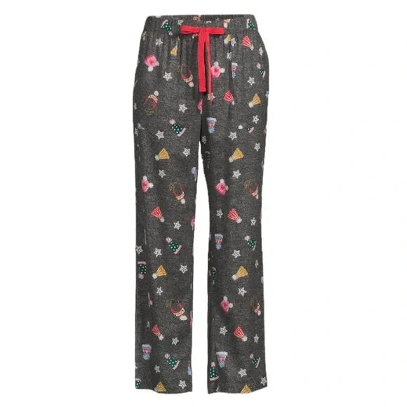 SUPER SALE! NWT Joyspun Women’s Pajama Christmas Sleep Pants (Grey Design / Multiple Sizes)