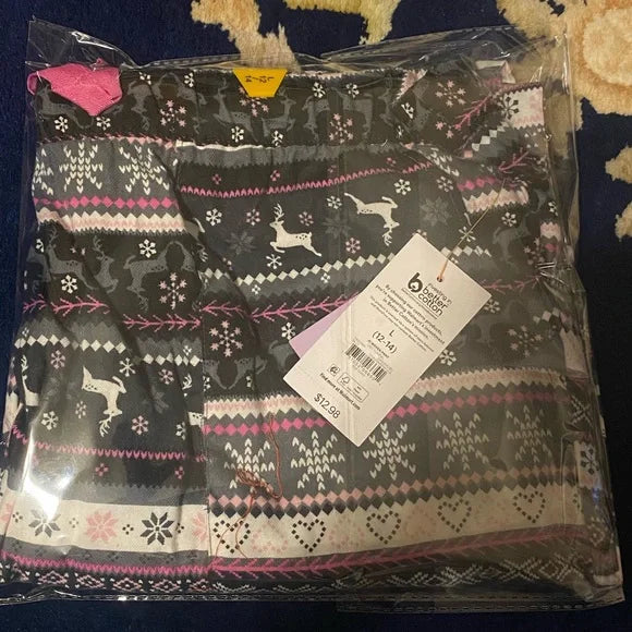 SUPER SALE! NWT - Joyspun Women’s Christmas Pajama Sleep Pants (Pink, Black, Grey Design)