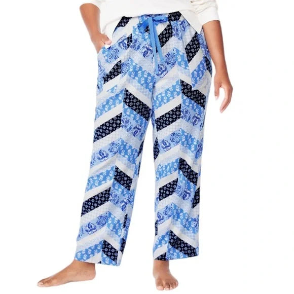 SUPER SALE! NWT - Joyspun Women’s Pajama Sleep Pants (Blue Flannel Design / Multiple Sizes)