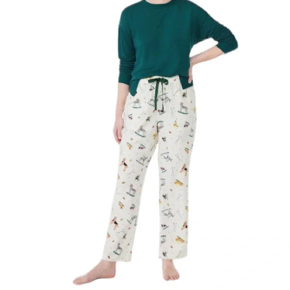 SUPER SALE! NWT - Joyspun Women’s Pajama Christmas Sleep Pants (SkiDog Design / Multiple Sizes)
