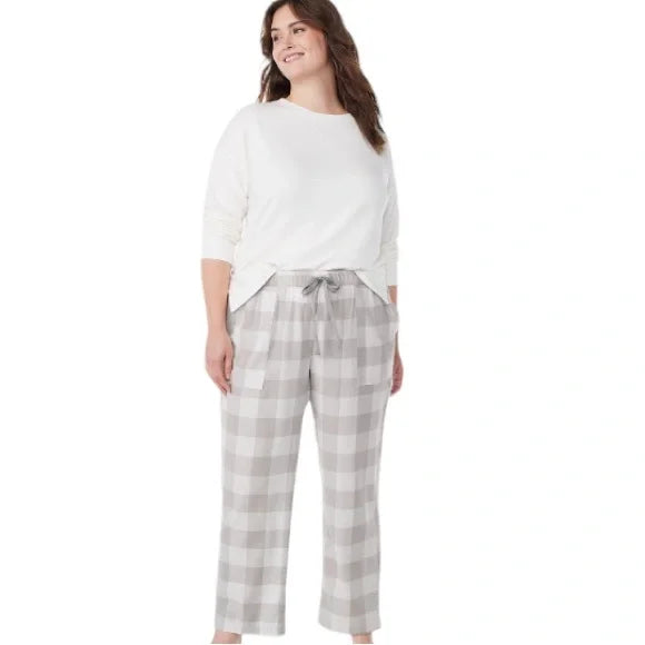 SUPER SALE! NWT - Joyspun Women’s Pajama Sleep Pants (Grey & White Plaid / Multiple Sizes)