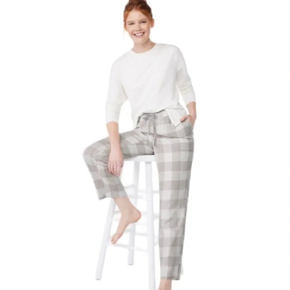 SUPER SALE! NWT - Joyspun Women’s Pajama Sleep Pants (Grey & White Plaid / Multiple Sizes)