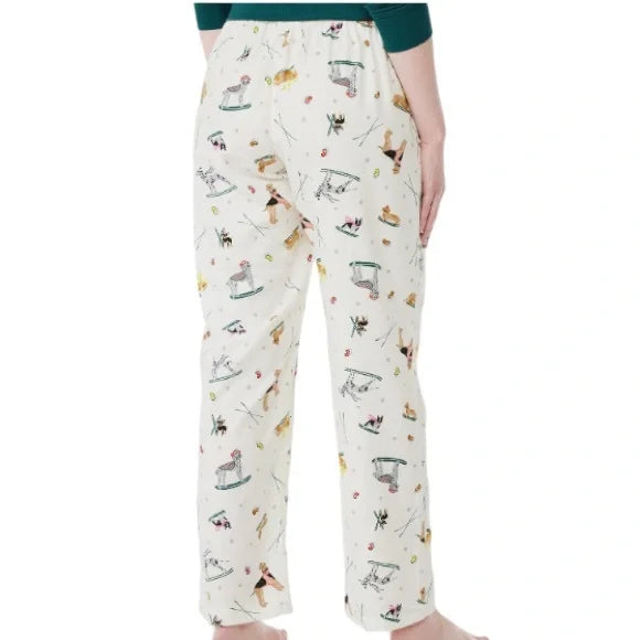 SUPER SALE! NWT - Joyspun Women’s Pajama Christmas Sleep Pants (SkiDog Design / Multiple Sizes)