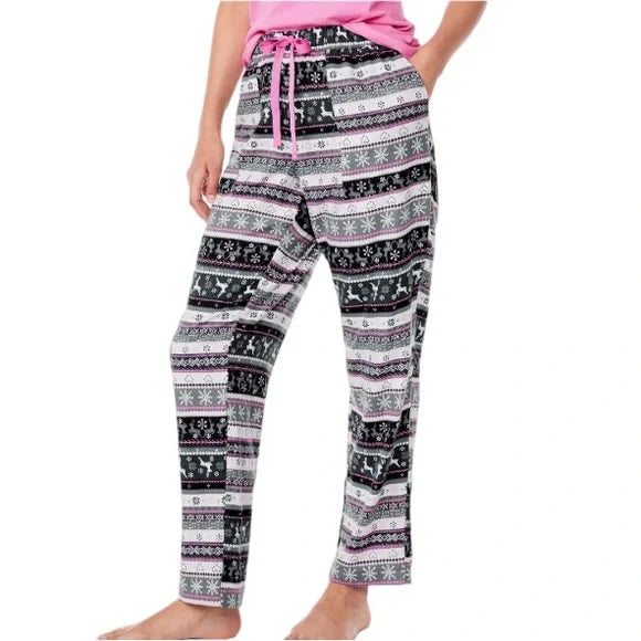 SUPER SALE! NWT - Joyspun Women’s Christmas Pajama Sleep Pants (Pink, Black, Grey Design)