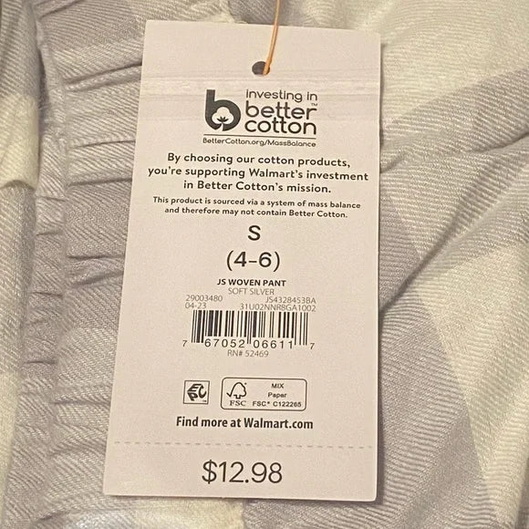 SUPER SALE! NWT - Joyspun Women’s Pajama Sleep Pants (Grey & White Plaid / Multiple Sizes)