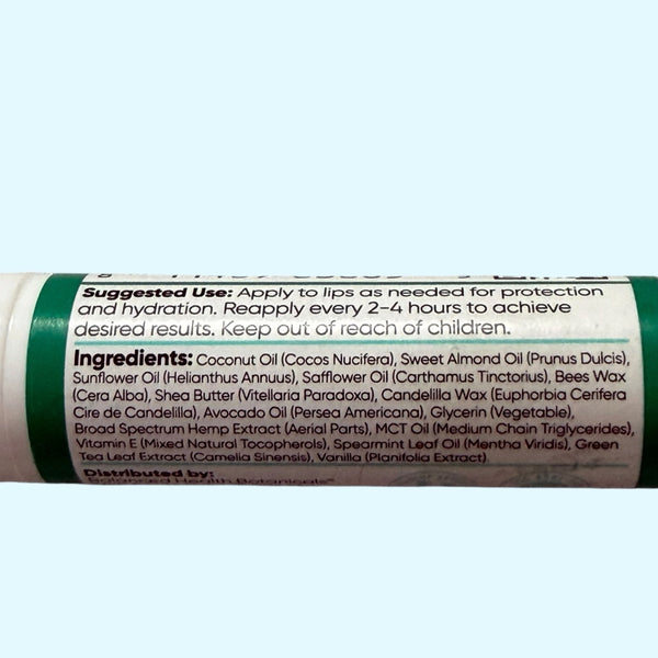 SALE! CBDISTILLERY Spearmint Flavor 25mg CBD Chapstick 0.18oz