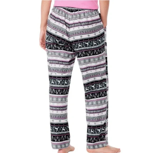 SUPER SALE! NWT - Joyspun Women’s Christmas Pajama Sleep Pants (Pink, Black, Grey Design)