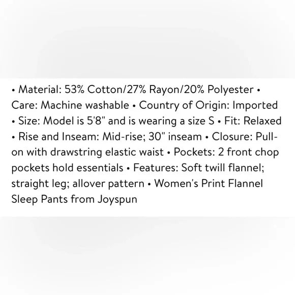 SUPER SALE! NWT - Joyspun Women’s Pajama Christmas Sleep Pants (SkiDog Design / Multiple Sizes)
