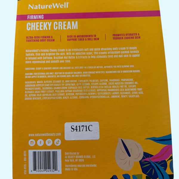 NatureWell Firming Cheeky Cream Brazilian Nut 2 Pack 10oz