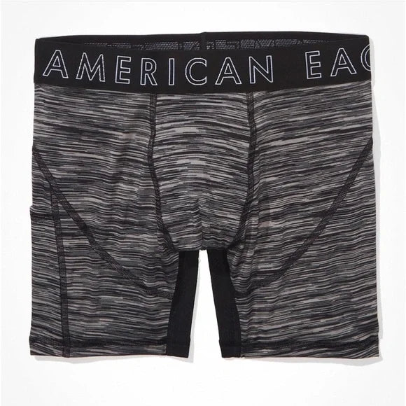 SALE! NWT - American Eagle Perforated 6” Flex Boxer Brief with Stretch Pit (Charcoal)
