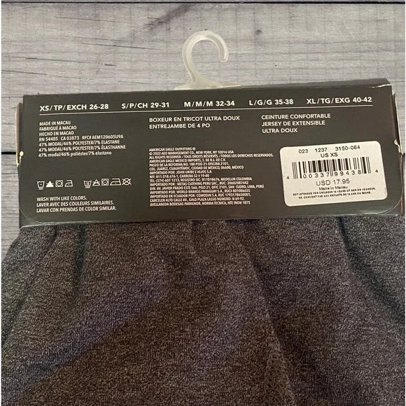 SALE! NWT - American Eagle Men’s Ultra Soft Boxer Shorts Hybrids (Heather Grey / XS)